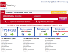 Tablet Screenshot of freedirectory.com.au