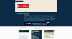 Desktop Screenshot of freedirectory.ca