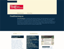 Tablet Screenshot of freedirectory.ca